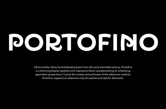 Пример шрифта Portofino #1